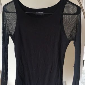 Fashion Nova Bodysuit Mesh Sleeves